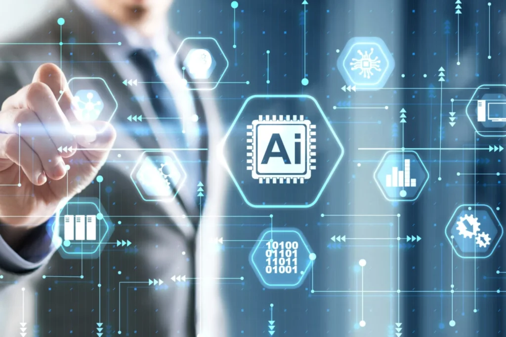 Image depicting AI's role in business, focusing on designing tools based on verified market needs for future growth